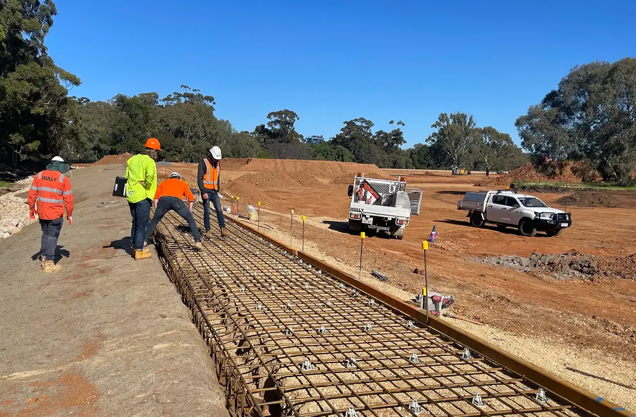 Victoria Park Wetlands Construction